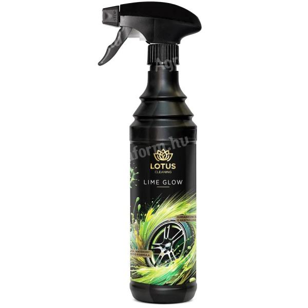 Felni tisztító és gumiabroncs ápoló neonos LIME GLOW 600ML