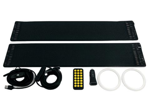 LED kijelző szempár szett, távirányítóval 12V 590x120mm LED kijelző szempár szett, távirányítóval 12V 590x120mm