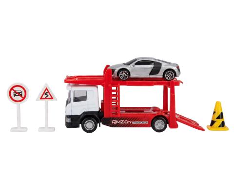 Játék kamion 1:64 Scania autószállító szett Játék kamion 1:64 Scania autószállító szett