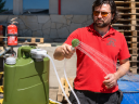 Kemping zuhany elektromos szivattyúval 14l (4xAA)