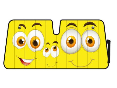 Prémium minőségű napellenző   68x147 cm   "Smiles"