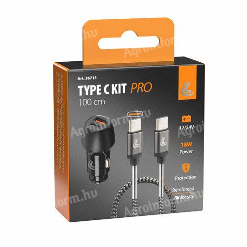 Usb szivargyujtó töltő typ c