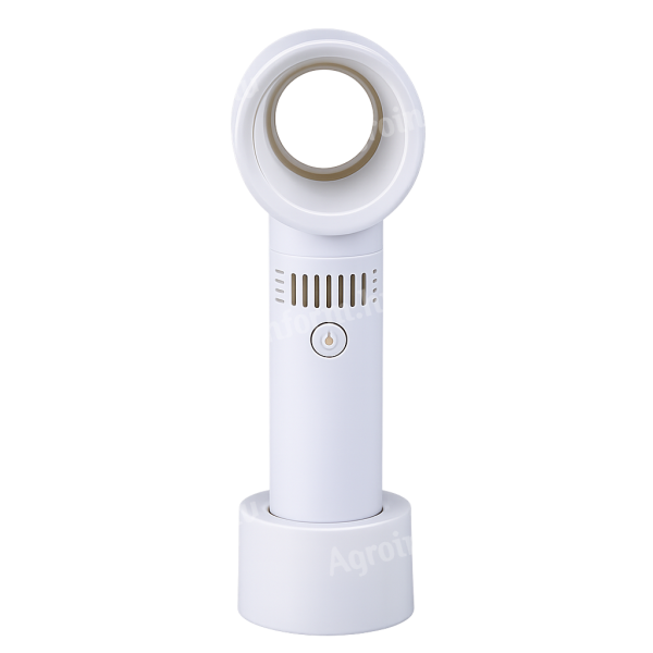 Kézi mini ventilátor akkumulátoros USB csatlakozóval, fehér