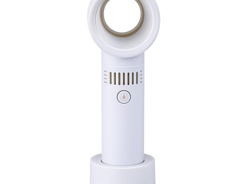 Kézi mini ventilátor akkumulátoros USB csatlakozóval, fehér