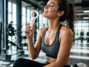 Kézi mini ventilátor akkumulátoros USB csatlakozóval, fehér