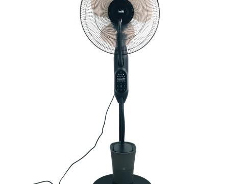 Párásító ventilátor álló 2,8 literes víztartály, 3 fokozat, oszcilláló, fekete