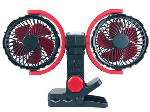 USB ventilátor akkumulátoros, csipeszes LED világítással 15cm USB ventilátor akkumulátoros, csipeszes LED világítással 15cm