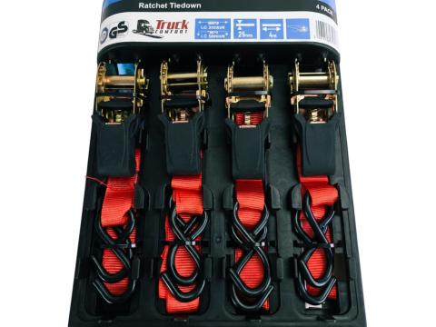 Spanifer racsnis 4 db-os készlet rakományrögzítéshez 4mx25mm 250kg