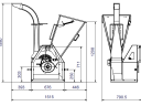 Linddana TP 100 PTO ágaprító