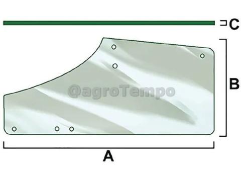 VPM7368 Vapormatic Bal oldali felső ajtóüveg VPM7368 Vapormatic Bal oldali felső ajtóüveg