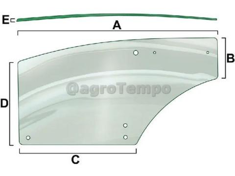 VPM7427 Vapormatic Jobb oldali ajtóüveg
