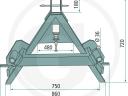 77875526 Granit bálaszállító villa - Front- és hátsó hidraulikához