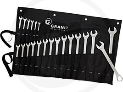 7301350 GRANIT BLACK EDITION Csillag-villás kulcskészlet, 6-32 mm 21 részes