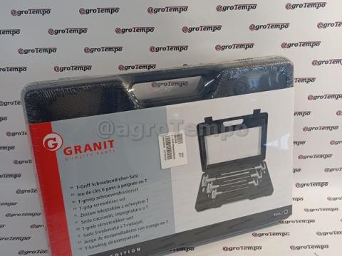 7301654 GRANIT BLACK EDITION T-nyelű imbuszkulcs Hatlapú, 6 részes 7301654 GRANIT BLACK EDITION T-nyelű imbuszkulcs Hatlapú, 6 részes