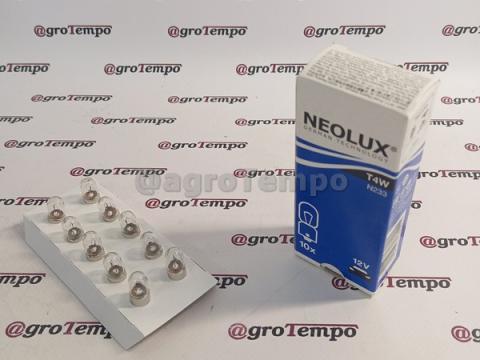 NLX233 K10SZT Neolux Izzó villogó T4W 12V 4W BA9S 10db/csomag NLX233 K10SZT Neolux Izzó villogó T4W 12V 4W BA9S 10db/csomag