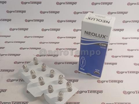 NLX239 K10SZT Neolux Izzó rendszámtábla világítás C5W 12V 5W SV8,5-8 pipe 10db/csomag NLX239 K10SZT Neolux Izzó rendszámtábla világítás C5W 12V 5W SV8,5-8 pipe 10db/csomag