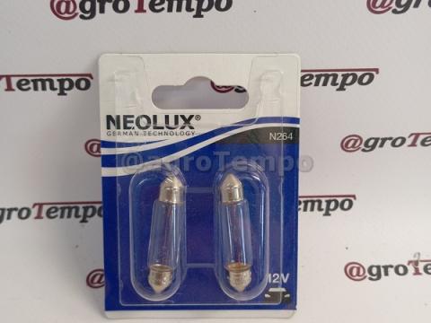 NLX264-02B Neolux Izzó, belső világítás C10W 12V 10W SV8,5-8 pipe 2db/csomag NLX264-02B Neolux Izzó, belső világítás C10W 12V 10W SV8,5-8 pipe 2db/csomag