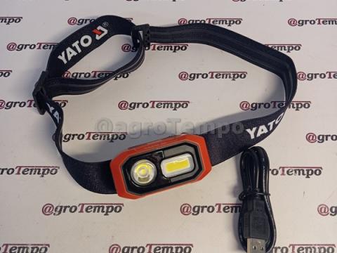 YT-08592 YATO akkus LED fejlámpa 480 lumen mozgásérzékelős YT-08592 YATO akkus LED fejlámpa 480 lumen mozgásérzékelős