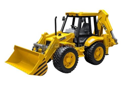 02428 BRUDER JCB 4CX, elülső rakodóval, kotrókanállal 02428 BRUDER JCB 4CX, elülső rakodóval, kotrókanállal