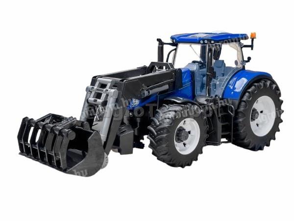 03121 BRUDER New Holland T7.315 - Homokrakodóval