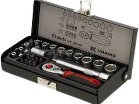 1804922023KR KRAMP Dugókulcskészlet, 1/4” 23 db 1804922023KR KRAMP Dugókulcskészlet, 1/4” 23 db
