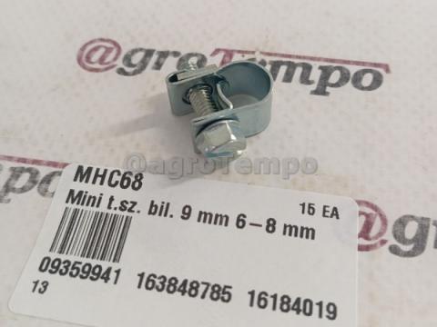 MHC68 KRAMP Mini tömlőszorító bilincs 9 mm 6-8 mm MHC68 KRAMP Mini tömlőszorító bilincs 9 mm 6-8 mm