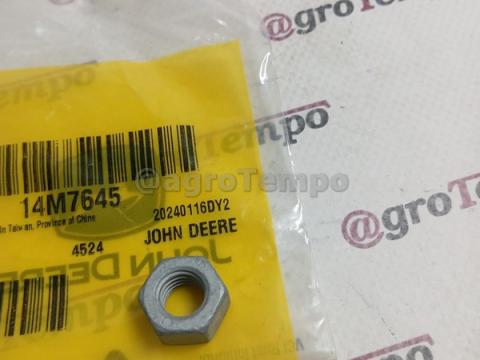 14M7645 John Deere Hatlapfejű anya, M10 14M7645 John Deere Hatlapfejű anya, M10