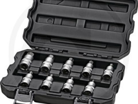 7301005 GRANIT BLACK EDITION 1/2" bitdugókulcskészlet, belső hatszög - 9 részes 7301005 GRANIT BLACK EDITION 1/2" bitdugókulcskészlet, belső hatszög - 9 részes