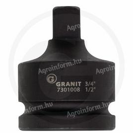 7301008 GRANIT BLACK EDITION 3/4&quot; gépi dugókulcsadapter - 3/4&quot; F x 1/2&quot; M