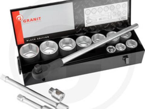 7301011 GRANIT BLACK EDITION Dugókulcskészlet 1" - 14 db, metrikus 7301011 GRANIT BLACK EDITION Dugókulcskészlet 1" - 14 db, metrikus