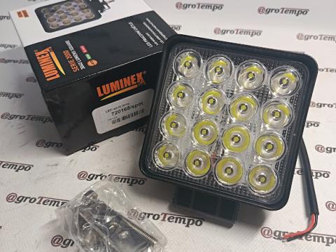 720168/Spot Luminex LED Munkalámpa, pont fény - 3040 Lumen, 9-33V + 0,35 m kábel