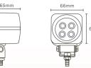 727470 Luminex LED Munkalámpa - 780 Lumen, 9-33V + 0,35 m kábel