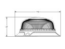 726200 Luminex LED sárga villogó, 12-24V