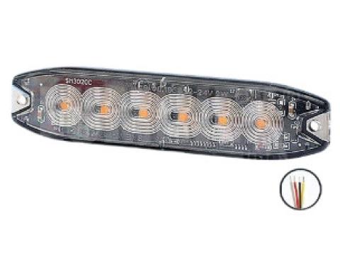 727462 Luminex 6x LED FIGYELMEZTETŐ LÁMPA borostyán, 9-33V + 0,15 M KÁBEL 727462 Luminex 6x LED FIGYELMEZTETŐ LÁMPA borostyán, 9-33V + 0,15 M KÁBEL