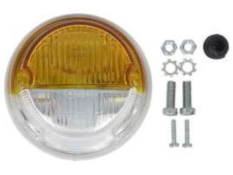 2BE001259061 Hella Villogó szélességjelző lámpa 44x78 mm, süllyesztett vagy felületi, kerek, 18/3 W, 12 V, IP5K9K