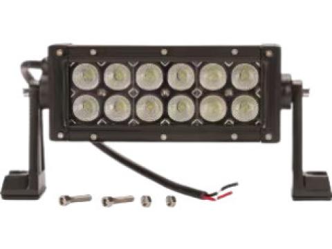 LA10302 KRAMP LED-es munka-fényhíd, 36 W, 3060 lm, téglalap, 12/24 V, fehér, 198,6x79,5 mm, vezetékes, fényvető, 12 LED-es LA10302 KRAMP LED-es munka-fényhíd, 36 W, 3060 lm, téglalap, 12/24 V, fehér, 198,6x79,5 mm, vezetékes, fényvető, 12 LED-es