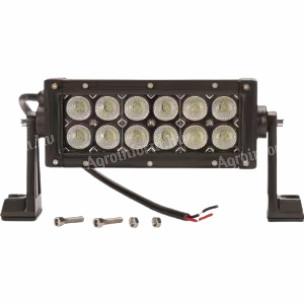 LA10302 KRAMP LED-es munka-fényhíd, 36 W, 3060 lm, téglalap, 12/24 V, fehér, 198,6x79,5 mm, vezetékes, fényvető, 12 LED-es