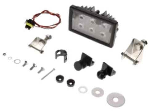 LA10512 KRAMP 6 LED-es munkalámpa, 30 W, 2400 lm, téglalap alakú, 10/30 V, H11 csatlakozó, szórt fényű