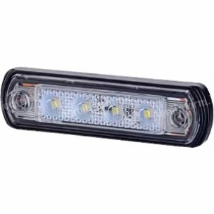 LA35056 Gopart Szélességjelző LED lámpa, 0,5/1 W, téglalap, 12/24 V, fehér, 4 LED-es, 82x31x15 mm