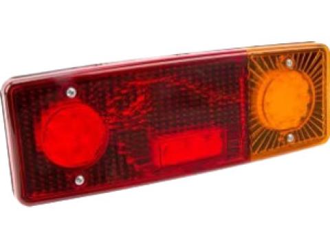 LA40018 KRAMP Multifunkciós jobb hátsó LED lámpa, téglalap, 12-24 V, 287,5x100,5x65 mm, 5-tűs