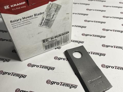 434970KR Kramp Kaszapenge jobb 112x49x4 mm, Ø21 mm-es furat, Pöttingerhez, 25-ös csomag