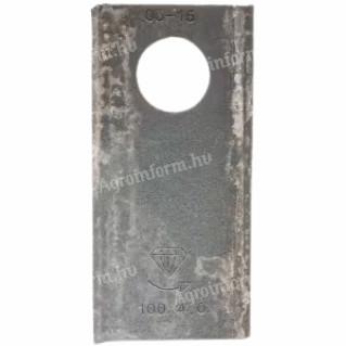 434977KR Kramp Kaszapenge bal 100x48x4 mm, Ø21 mm-es furat, Pöttingerhez, 25-ös csomag