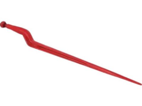 519381022 Kramp Bálatüske, hajlított: 60 mm dupla T-profil, 36x810 mm, hegyes, M22x1,5 mm-es anyával 519381022 Kramp Bálatüske, hajlított: 60 mm dupla T-profil, 36x810 mm, hegyes, M22x1,5 mm-es anyával