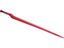 5192FT88N1 Kramp Bálatüske, hajlított: 70 mm dupla T-profil, 36x895 mm, hegyes, M22x1,5 mm-es anyával