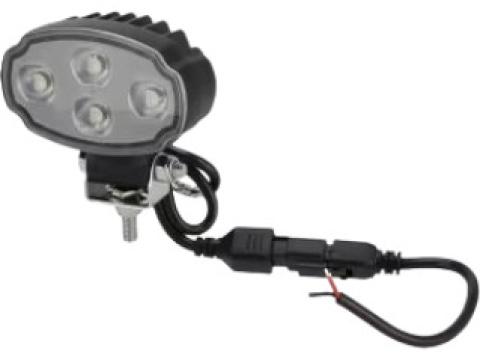 LA10906 KRAMP Munkalámpa LED, 20W, 3000lm, ovális, fehér, 100x54x93mm,Deutsch 2-pin, flood