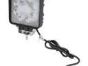 LA10901 KRAMP Munkalámpa LED, 24W, 2000lm, négyzet alakú, fehér, 107x52x136mm, áradó