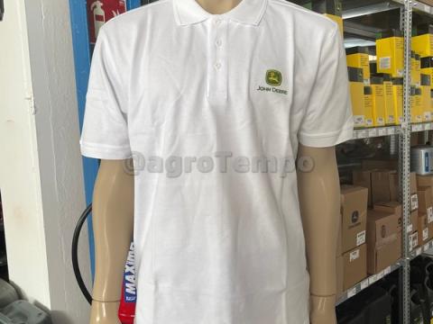 MCL202211016 John Deere póló, fehér XL