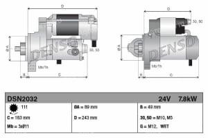 DSN2032 Denso Önindító