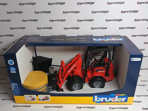 02192 BRUDER Rakodó - Schäffer Hoflader 2034, bálamegragadóval - Bruder 2192 02192 BRUDER Rakodó - Schäffer Hoflader 2034, bálamegragadóval - Bruder 2192