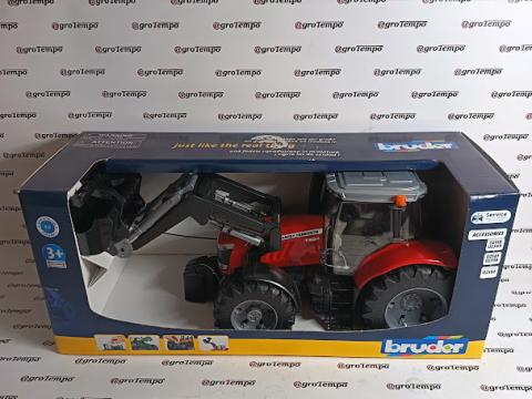 03047 BRUDER Traktor - Massey Ferguson 7624, elülső rakodóval - BRUDER 3047 03047 BRUDER Traktor - Massey Ferguson 7624, elülső rakodóval - BRUDER 3047